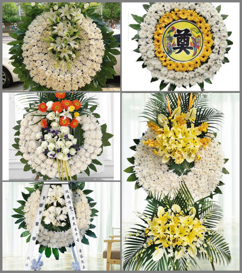 山西晋中平遥县孟山乡花圈速递